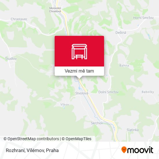 Rozhraní, Vilémov mapa