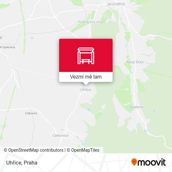 Uhřice mapa