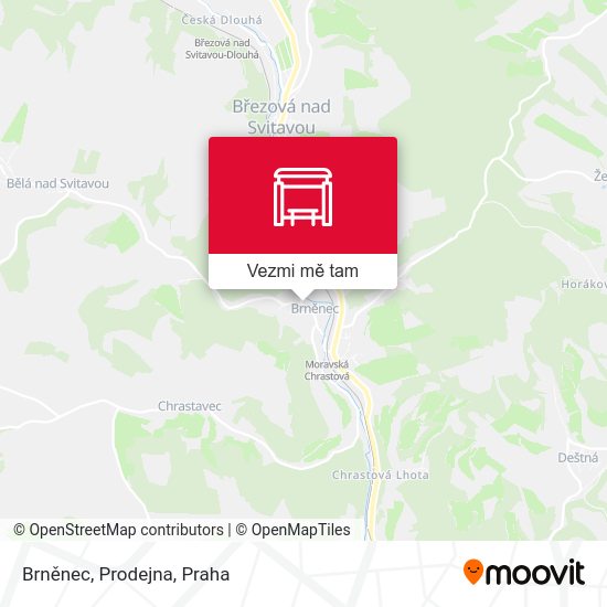 Brněnec, Prodejna mapa