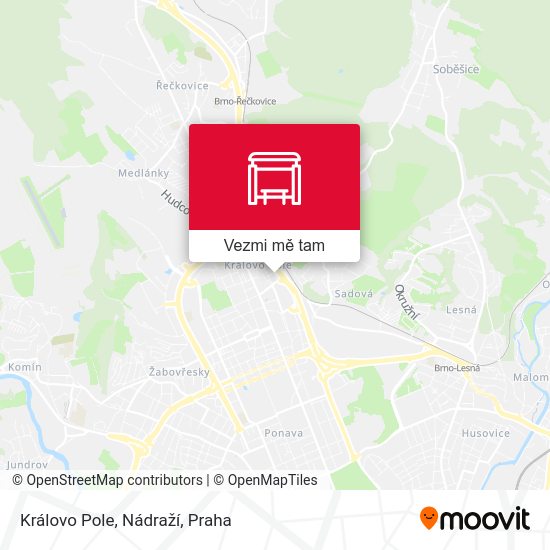 Královo Pole, Nádraží mapa
