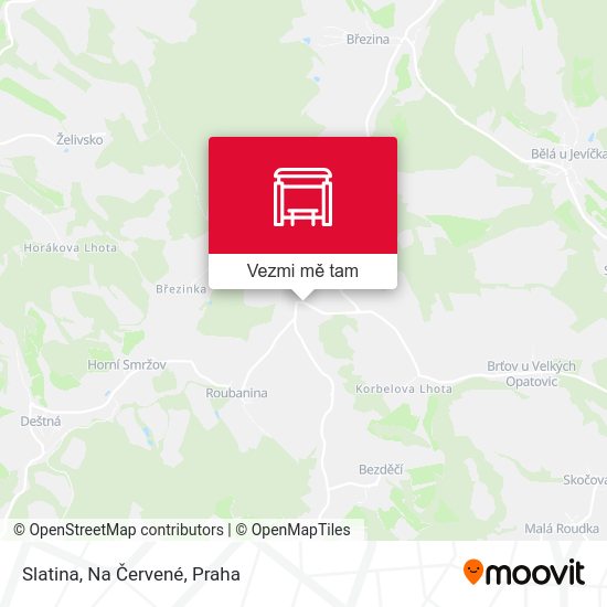 Slatina, Na Červené mapa