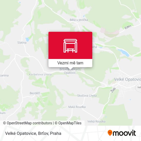 Velké Opatovice, Brťov mapa