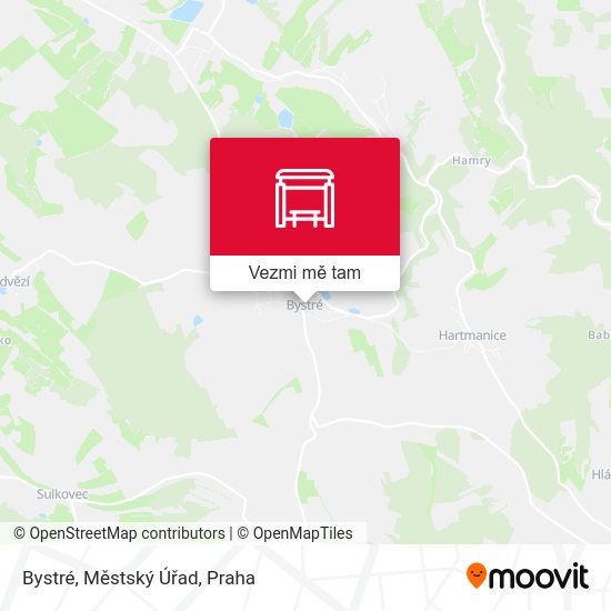 Bystré, Městský Úřad mapa