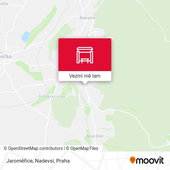 Jaroměřice, Nadevsí mapa