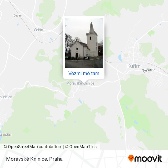 Moravské Knínice mapa