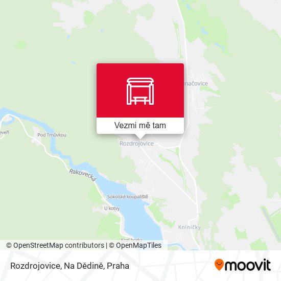 Rozdrojovice, Na Dědině mapa