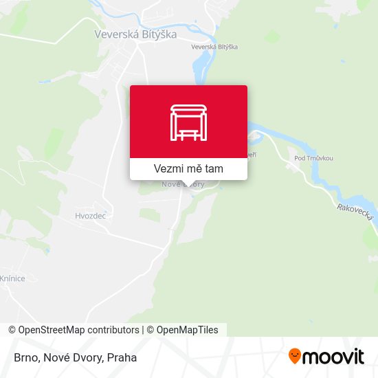Brno, Nové Dvory mapa