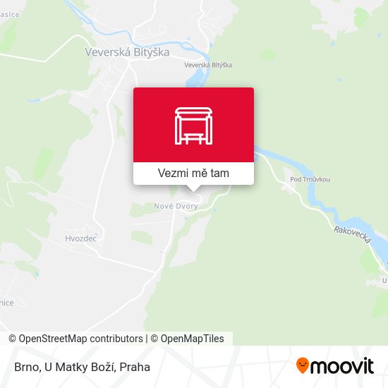 Brno, U Matky Boží mapa
