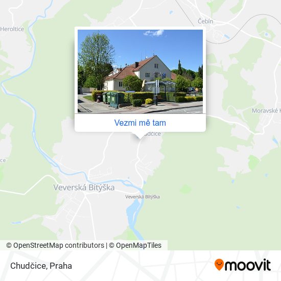 Chudčice mapa