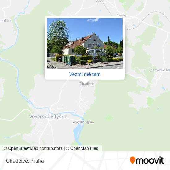 Chudčice mapa