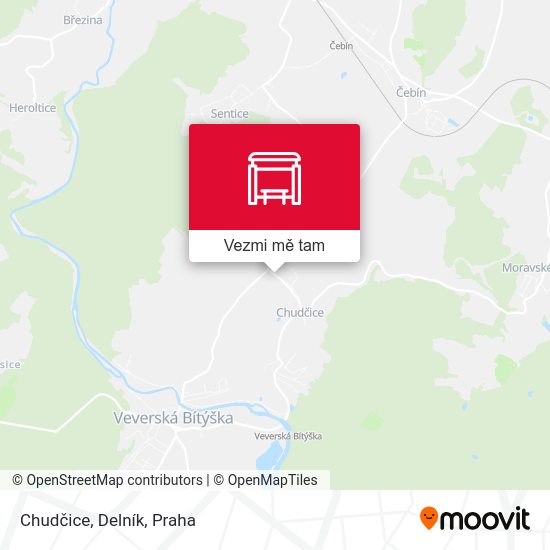 Chudčice, Delník mapa
