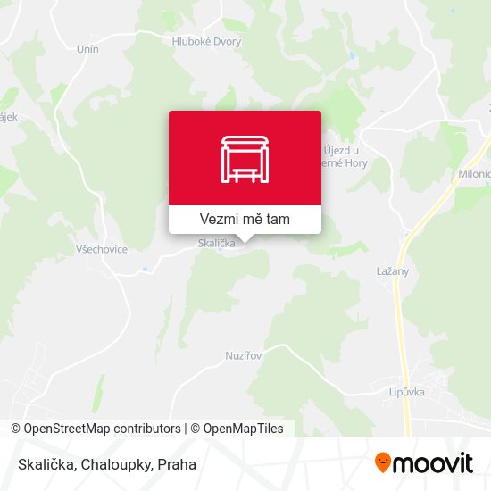 Skalička, Chaloupky mapa