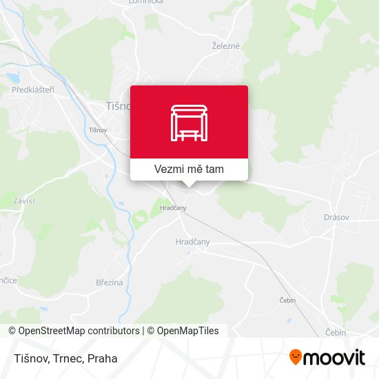 Tišnov, Trnec mapa