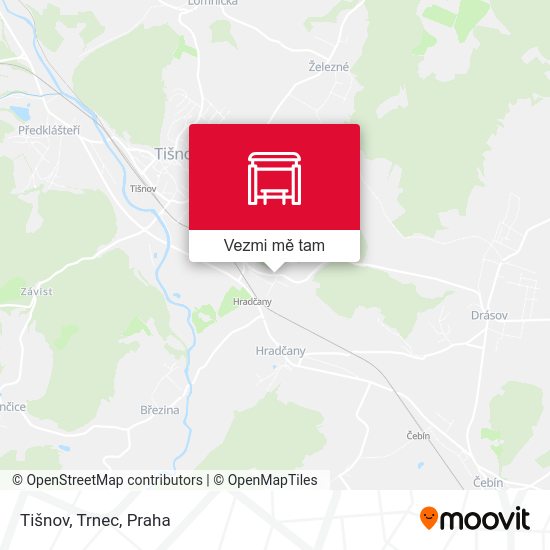 Tišnov, Trnec mapa
