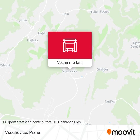 Všechovice mapa