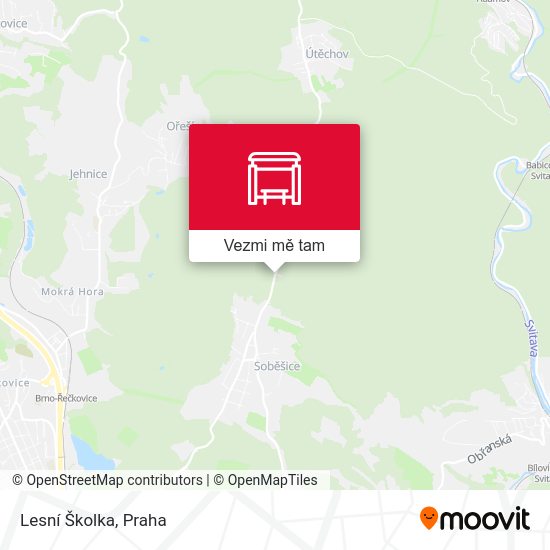 Lesní Školka mapa