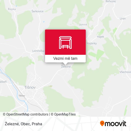 Železné, Obec mapa