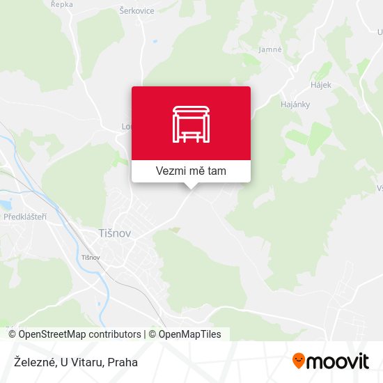 Železné, U Vitaru mapa