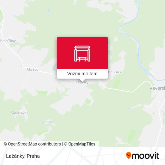 Lažánky mapa