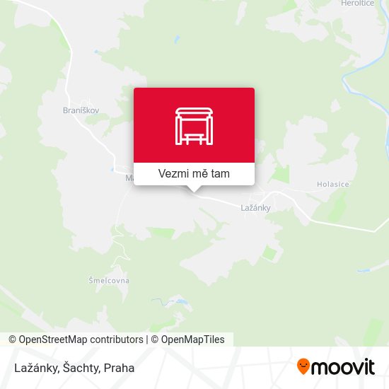 Lažánky, Šachty mapa