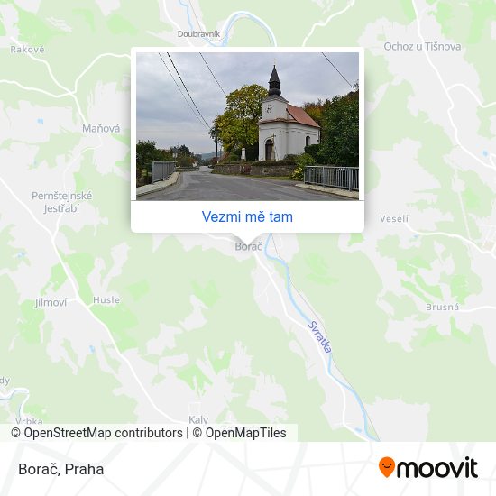 Borač mapa