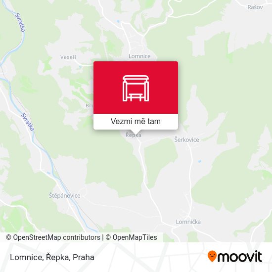 Lomnice, Řepka mapa