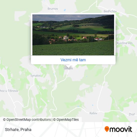 Strhaře mapa