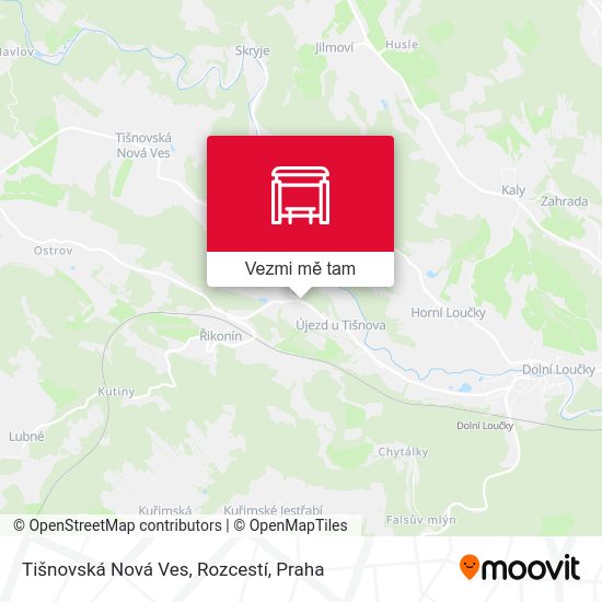 Tišnovská Nová Ves, Rozcestí mapa