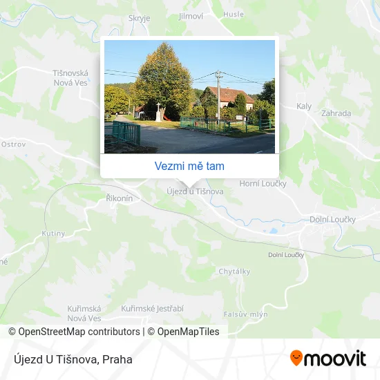 Újezd U Tišnova mapa
