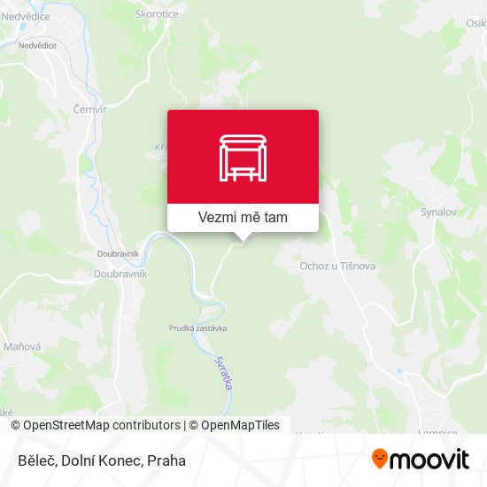 Běleč, Dolní Konec mapa