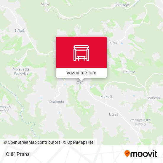 Olší mapa