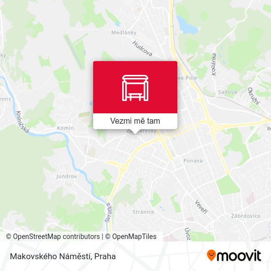 Makovského Náměstí mapa