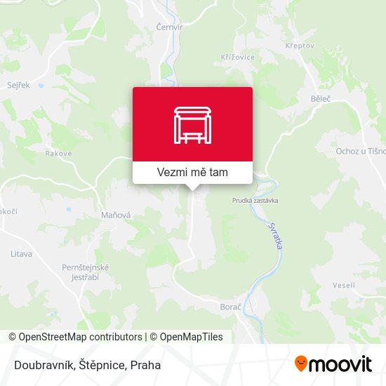 Doubravník, Štěpnice mapa