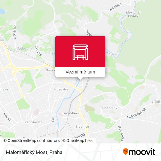 Maloměřický Most mapa
