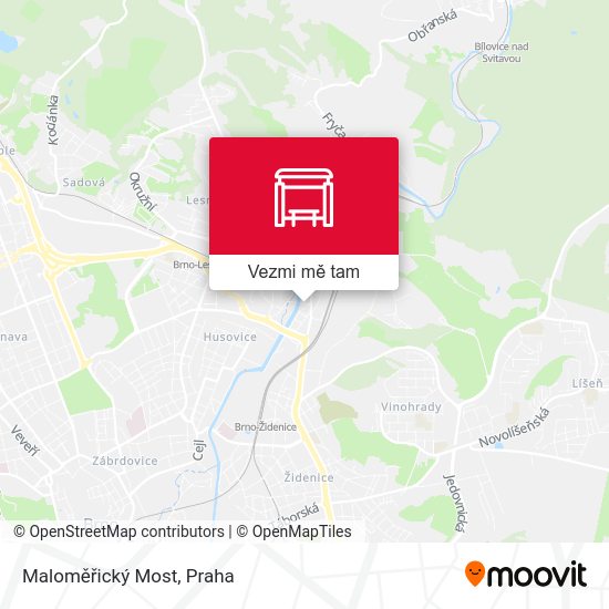 Maloměřický Most mapa