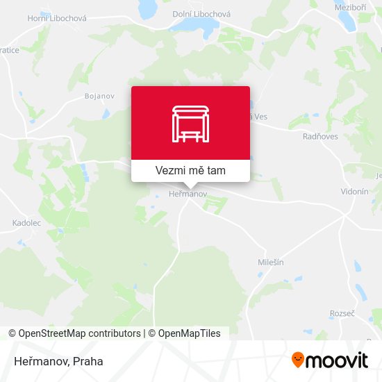 Heřmanov mapa