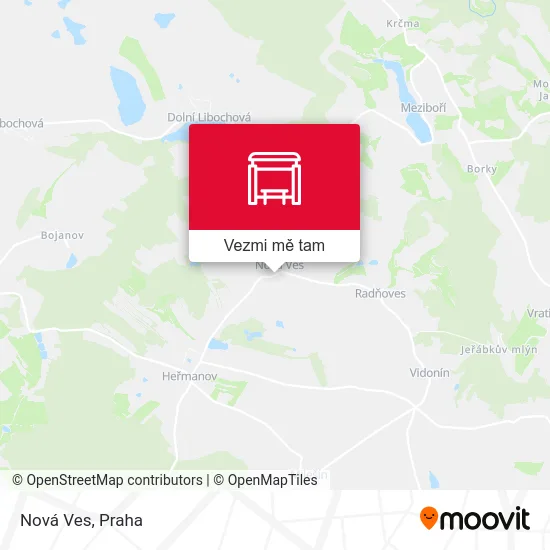 Nová Ves mapa