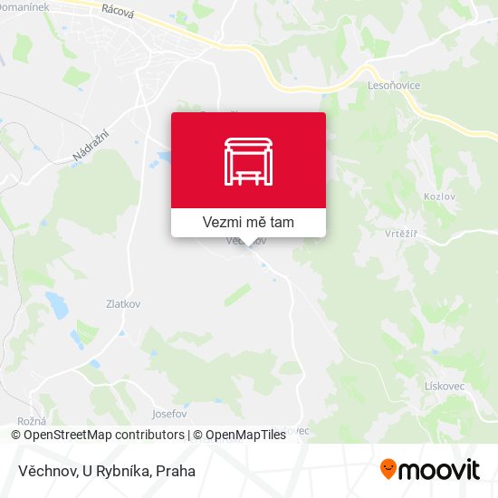 Věchnov, U Rybníka mapa