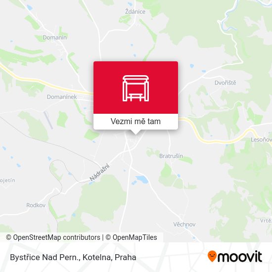 Bystřice Nad Pern., Kotelna mapa