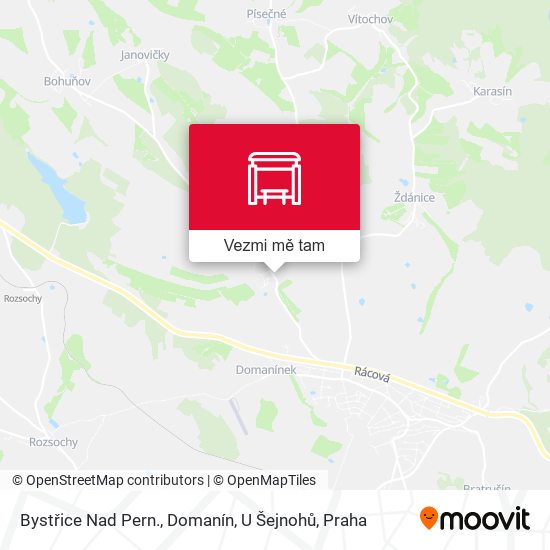 Bystřice Nad Pern., Domanín, U Šejnohů mapa