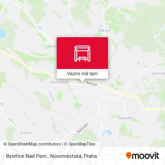 Bystřice Nad Pern., Novoměstská mapa