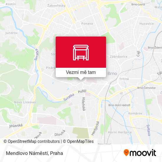 Mendlovo Náměstí mapa