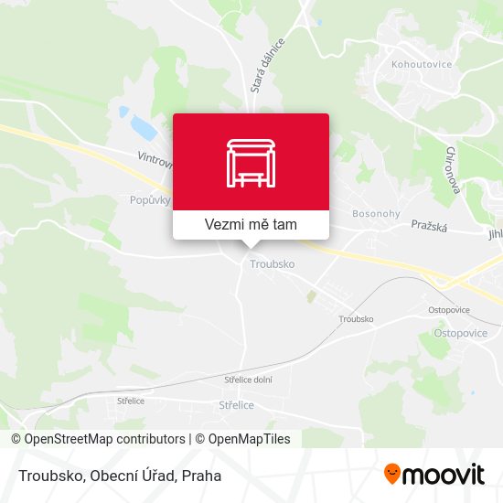 Troubsko, Obecní Úřad mapa