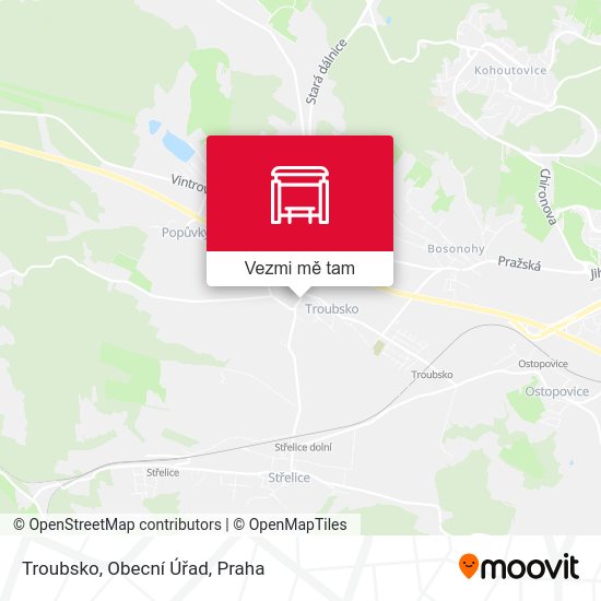 Troubsko, Obecní Úřad mapa