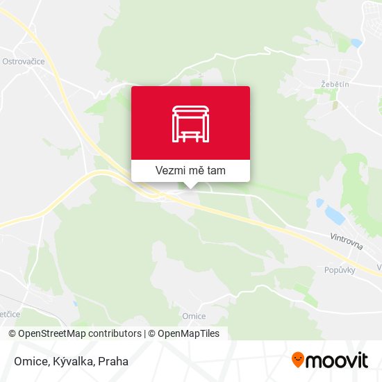 Omice, Kývalka mapa