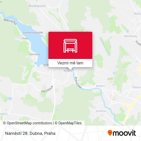 Náměstí 28. Dubna mapa