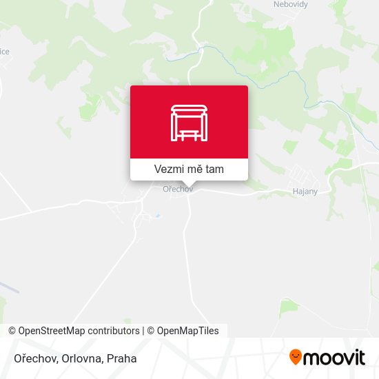 Ořechov, Orlovna mapa
