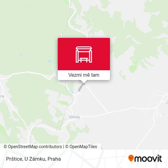 Prštice, U Zámku mapa