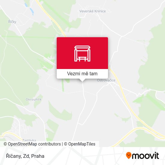 Říčany, Zd mapa