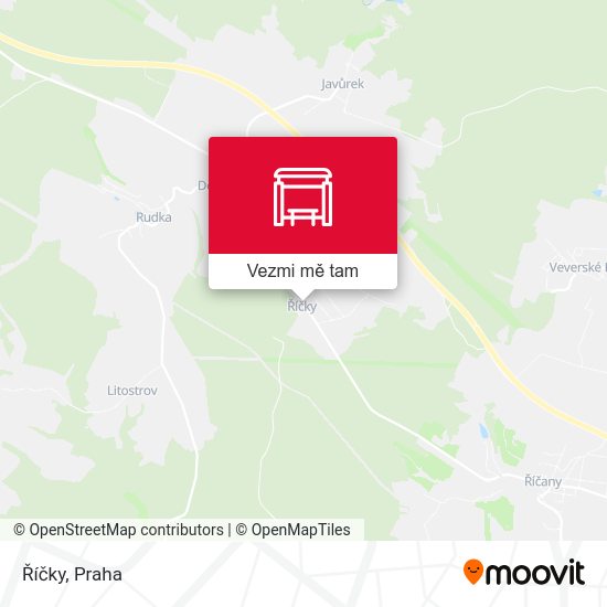 Říčky mapa